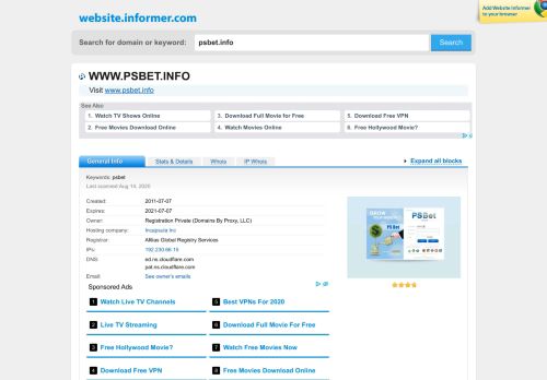 
                            2. psbet.info at Website Informer. Visit Psbet.