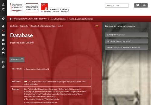 
                            9. Pschyrembel Online - Detail Stabi Hamburg - Universität Hamburg