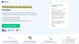 
                            7. PSD Bank Berlin-Brandenburg online & kostenlos kündigen - Volders
