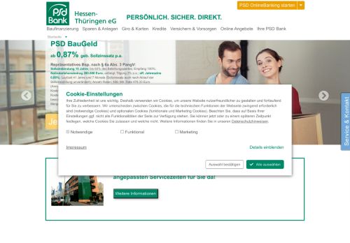 
                            10. PSD Bank Hessen-Thüringen eG - BIC GENODEF1P06 - Startseite