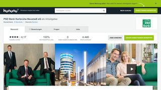 
                            7. PSD Bank Karlsruhe-Neustadt eG als Arbeitgeber: Gehalt, Karriere ...