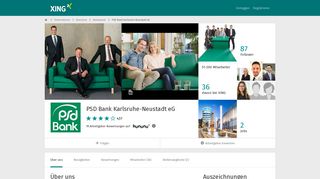 
                            9. PSD Bank Karlsruhe-Neustadt eG als Arbeitgeber | XING Unternehmen