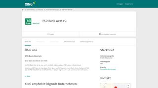 
                            6. PSD Bank Köln eG als Arbeitgeber | XING Unternehmen