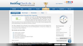 
                            6. PSD Bank Niederbayern-Oberpfalz Mein TagesGeld | BankingCheck.de