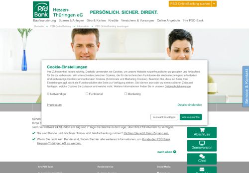 
                            2. PSD OnlineBanking beantragen - PSD Bank Hessen-Thüringen eG