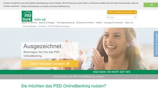 
                            3. PSD OnlineBanking beantragen - PSD Bank Köln eG
