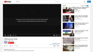 
                            8. PSEB Examiner Portal - YouTube
