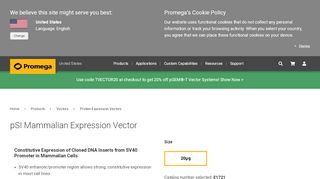 
                            12. pSI Mammalian Expression Vector - Promega Corporation