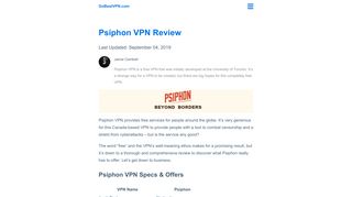 
                            7. Psiphon VPN Review (FREE? TESTED) | GoBestVPN.com