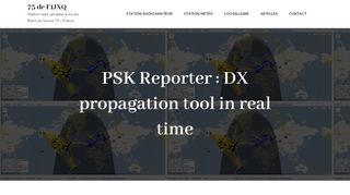 
                            7. PSK Reporter : DX propagation tool in real time de F1JXQ