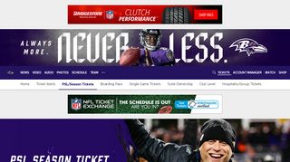 
                            2. PSL Season Ticket Renewals - Baltimore Ravens