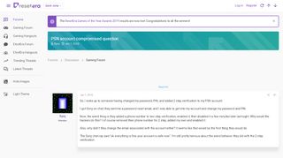 
                            13. PSN account compromised question | ResetEra