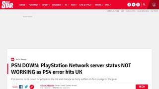 
                            8. PSN DOWN: PlayStation Network server status NOT WORKING as ...