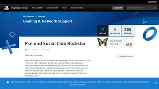 
                            8. Psn und Social Club Rockstar - PlayStation Forum