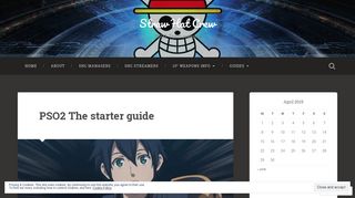 
                            12. PSO2 The starter guide – Straw Hat Crew