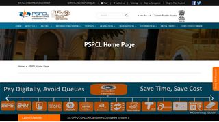 
                            3. PSPCL Home Page – PSPCL