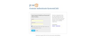
                            4. PSW - Centrale Authenticatie Systeem
