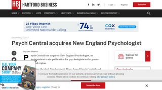 
                            11. Psych Central acquires New England Psychologist | HartfordBusiness ...