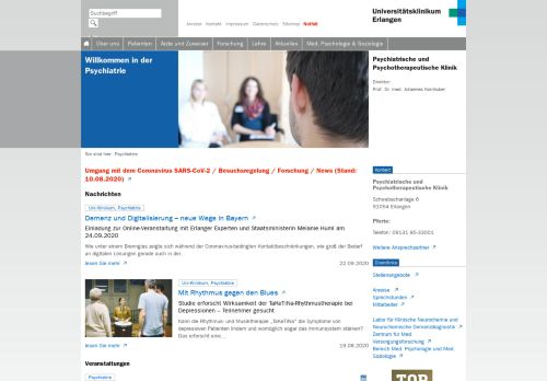 
                            11. Psychiatrie - Universitätsklinikum Erlangen