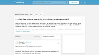 
                            11. Psychokiller webinterface Script ist nicht mit Server verbunden ...