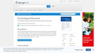 
                            1. Psychological Research - Springer