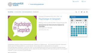 
                            11. Psychologie im Gespräch - Veranstaltungskalender - Einzelansicht