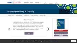 
                            9. Psychology Learning & Teaching: SAGE Journals