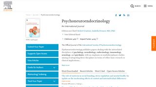 
                            2. Psychoneuroendocrinology - Journal - Elsevier