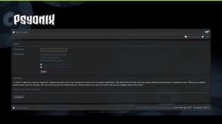 
                            3. Psyonix Forums • User Control Panel • Login