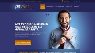 
                            3. psy.Res® - Portal zur Gefährdungsbeurteilung am Arbeitsplatz