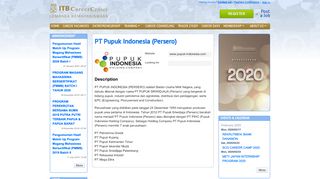 
                            7. PT Pupuk Indonesia (Persero) - ITB Career Center - Institut Teknologi ...