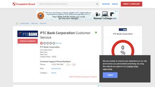 
                            6. PTC Bank Corporation Customer Service, Complaints and Reviews