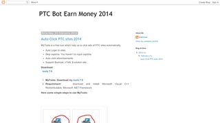 
                            13. PTC Bot Earn Money 2014