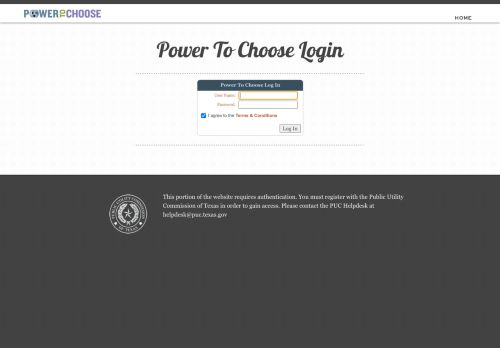 
                            12. PTC Login Page - Power To Choose