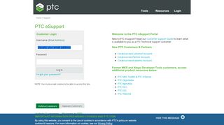 
                            4. PTC.com: Log In