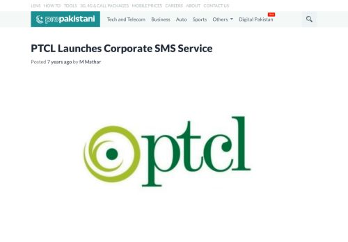 
                            12. PTCL Launches Corporate SMS Service - ProPakistani