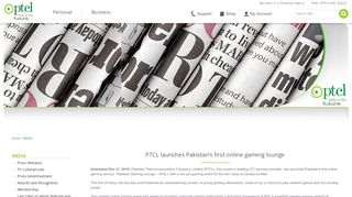
                            5. PTCL launches Pakistan's first online gaming lounge