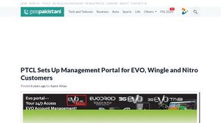 
                            9. PTCL Sets Up Management Portal for EVO, Wingle and Nitro Customers