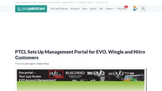 
                            11. PTCL Sets Up Management Portal for EVO, Wingle and ...