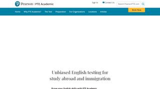 
                            10. PTE Academic: Pearson Test of English