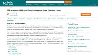 
                            6. PTE Exam 2019 - Dates, Registration, Pattern, Fees, Results & Scores
