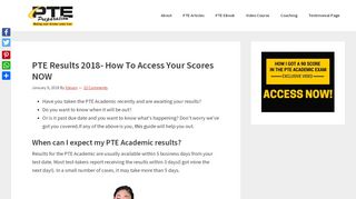 
                            7. PTE Results 2018 - How To Access Your Scores NOW!