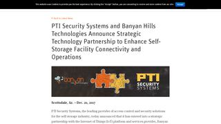 
                            9. PTI Security Systems and Banyan Hills Technologies Announce ...