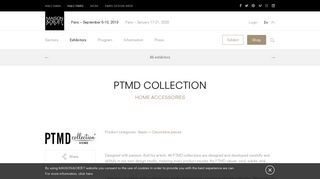 
                            6. PTMD COLLECTION – Exhibitors – MAISON&OBJET PARIS