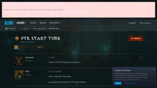 
                            1. PTR start time - Diablo III Forums - Blizzard Entertainment