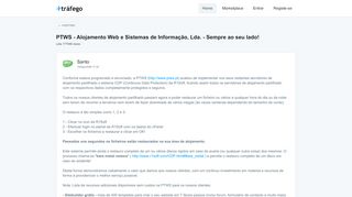 
                            8. PTWS - Alojamento Web e Sistemas de Informação, Lda. - Sempre ao ...