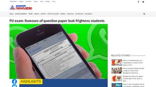 
                            9. PU exam: Rumours of question paper leak frightens students