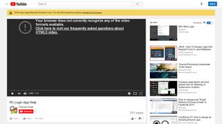 
                            7. PU Login App Help - YouTube
