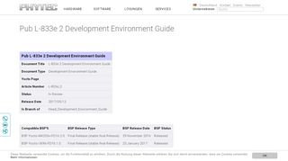 
                            4. Pub L-833e 2 Development Environment Guide - Phytec