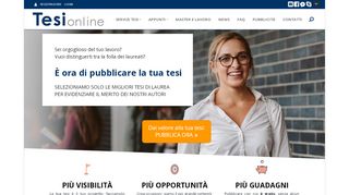 
                            8. Pubblica la tua tesi - Tesionline